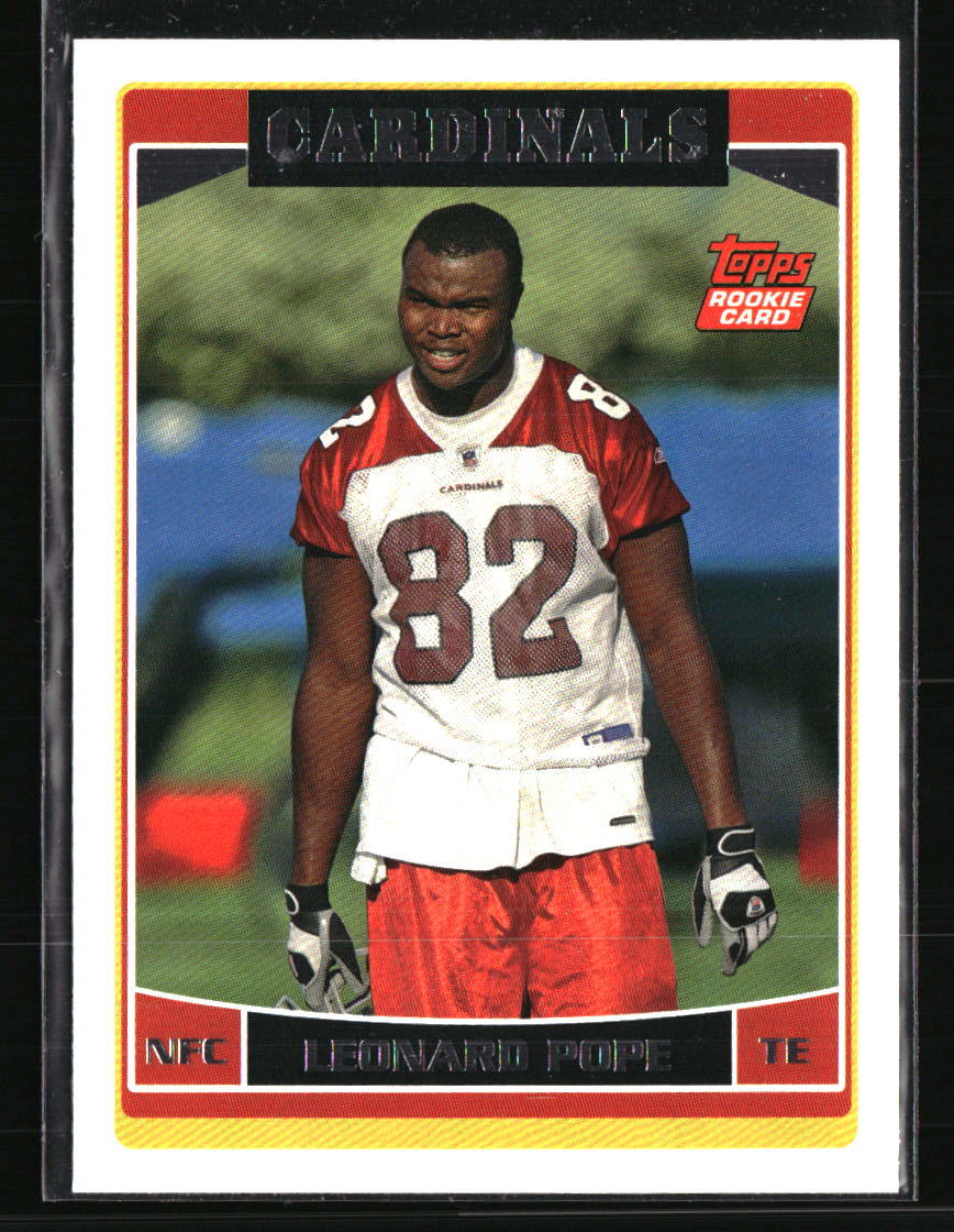 Leonard Pope 2006 Topps #331 RC Football Card