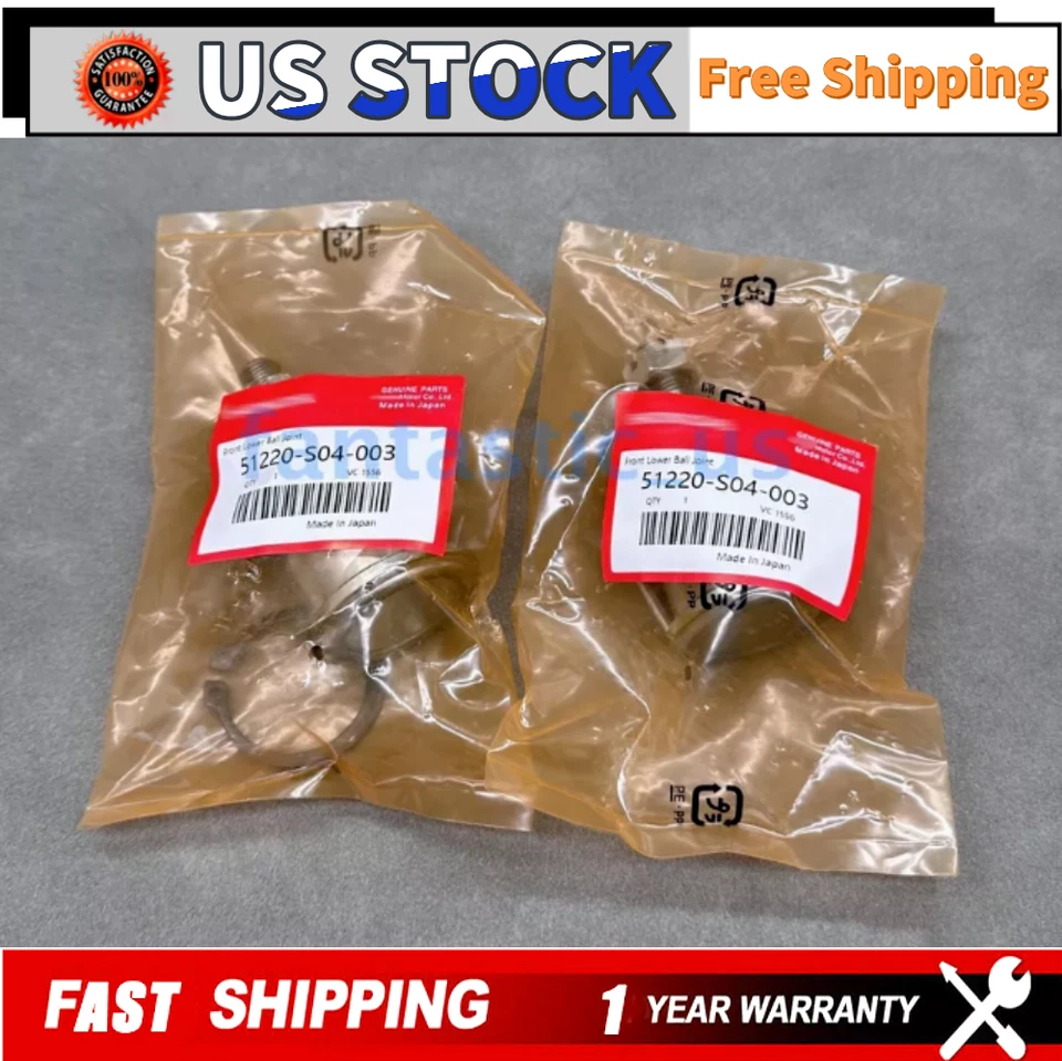 Оригинальный новый 2 X передний нижний шаровой шарнир 51220-S04-003 для Honda 92-00 Civic 97-01 CR-V - Изображение 3 из 4
