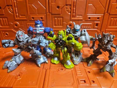 Transformers Robot Heroes Movie Lot Optimus Megatron Ratchet Jazz Frenzy