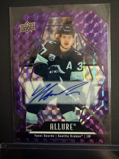 2022-23 Upper Deck Allure - Yanni Gourde #67 Purple Diamond Autographs /10 SSP