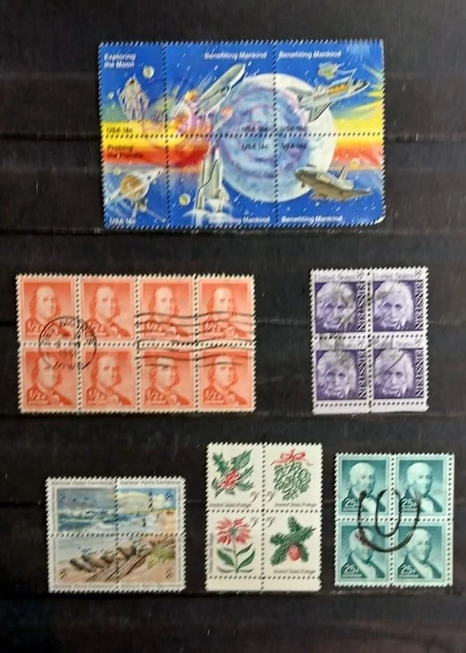 United States Stamp Collection Of US Stamps Numbered Blocks, Blocks Strips Pairs - Image 2 of 4