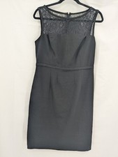 Calvin Klein Dress Women's Black Size 10 Lace Detail Sleeveless