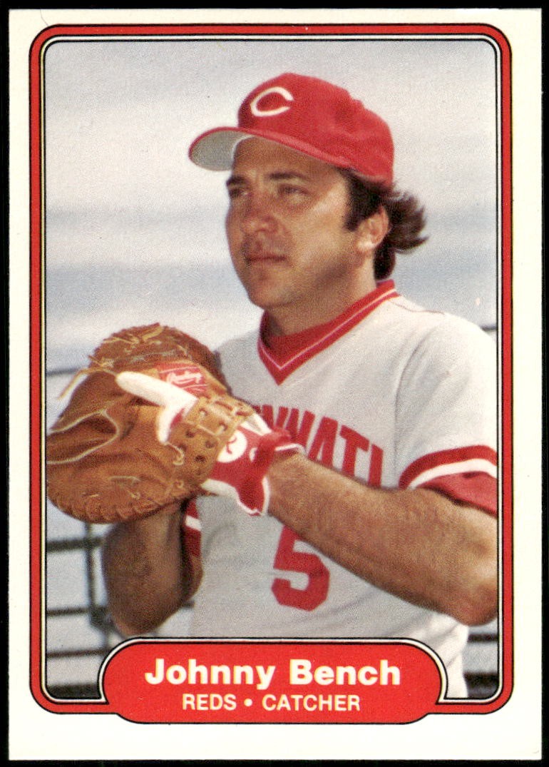 1982 Fleer #57 Johnny Bench HOF [EX] [Cincinnati Reds] [Base Set Baseball Card]