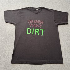 Vintage Screen Stars Best T Shirt Mens XL Black Older Than DIRT Made in USA 90s
