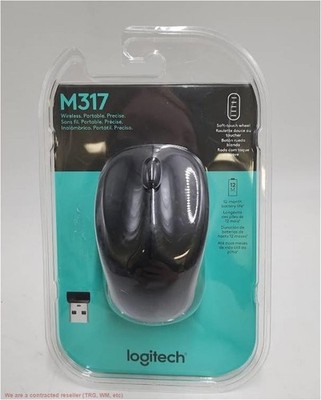 Logitech Wireless Optical Mouse Nano Receiver M317 - Black PACKAGING MAY DIFFER