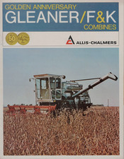 ALLIS-CHALMERS GLEANER/F&K COMBINES 18 PAGE BROCHURE AED-279/7211