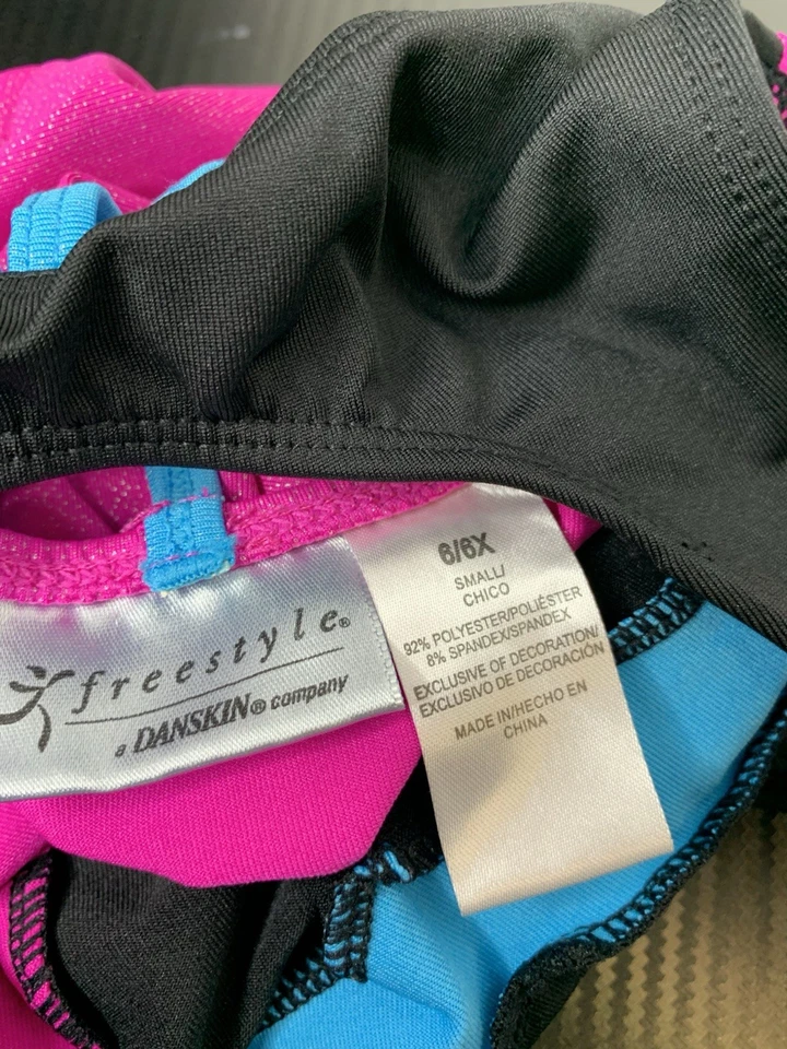 Leotardo estilo libre Danskin activo atlético gimnasia baile | niña talla 6/6x S Foto 3 de 3