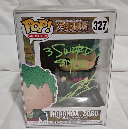 Funko Pop! Animation One Piece Roronoa Zoro #327 Autographed JSA With Protector