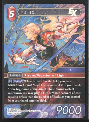 26-014L Faris EX- Final Fantasy TCG Gunslinger in the Abyss - Normal NM