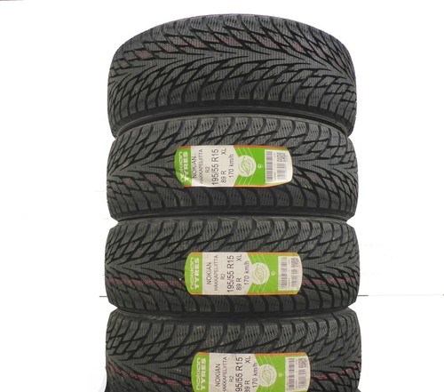 4 x NOKIAN 195/55 R15 89R XL Hakkapeliitta R2 Winterreifen 2014 VOLL WIE NEU