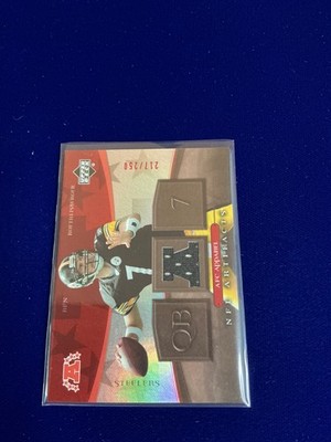 2007 Upper Deck Artifacts NFL Artifacts Ben Roethlisberger #NFL-BE Patch /200 