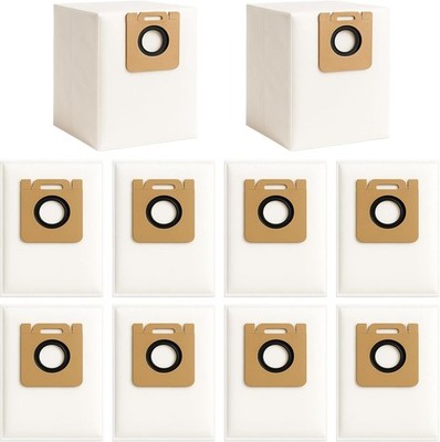 10 Pack 4.0L Dust Bag for Dreame D10 Plus RLS3D Robot Vacuum Cleaner