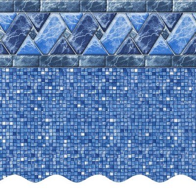 SmartLine 21' x 52  Round Unibead 25 Gauge Swimming Pool Liner - Choose Pattern