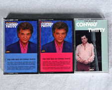 Set of 3 Conway Twitty The Best The Very Best of Volumes 1  2 Cassette Tapes