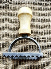 Ravioli Square Pasta Stamp Cutter Wood Handle 2.75" Square