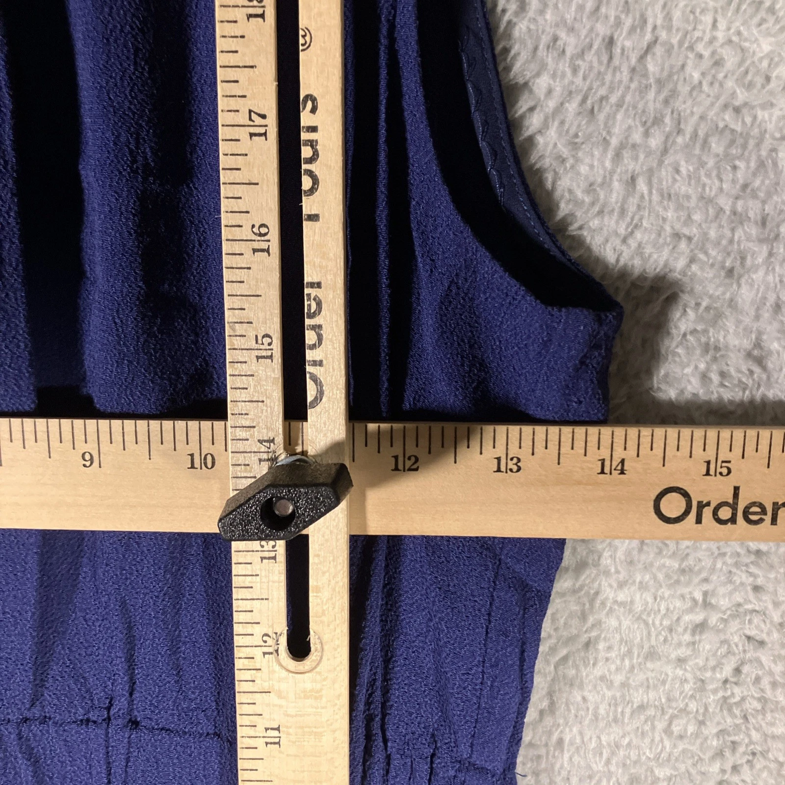 Abito Kate Spade plissettato tubino donna 4 blu minimalista bohemien normcore chic