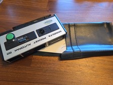Minolta Pocket Autopak 50 Film Camera with Pouch Case And Manual Vintage Untstd