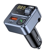 FM Transmitter Bluetooth Car Adapter 42W Fast Charge