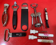 Vintage Wine Corkscrew Bottle Openers Lot of 8 Made In USA ,France & Italy