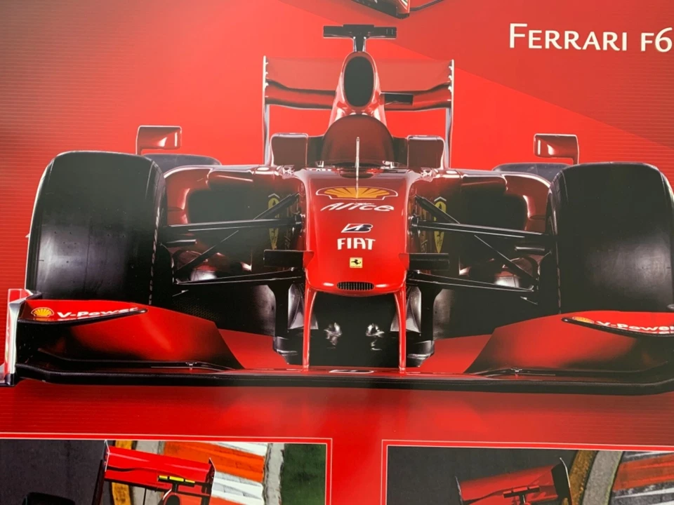  FERRARI, F1 F60,RAIKKONEN, MASSA, AUTHENTIC LICENSED 2009 POSTER - Image 4 of 4