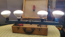 Deluxe FoldMaster Camera Photo Flood 4 Light Bar Unit, Crownlite 120V with Case