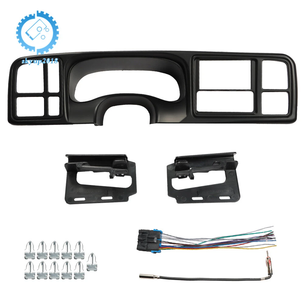Double DIN Car Stereo Radio Install Dash Kit Fit For 99 02 Silverado Sierra GM L