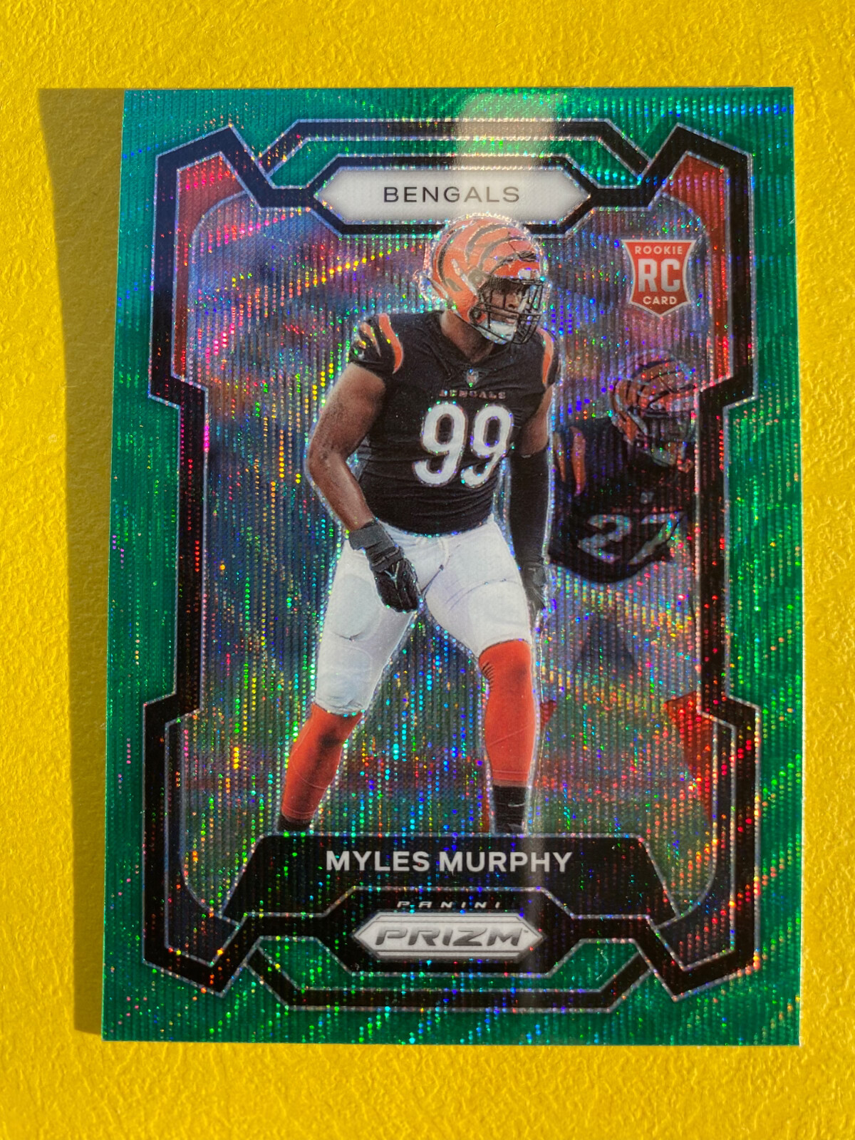 Myles Murphy (RC): 2023 Panini Prizm - Rookies Neon Green Pulsar Prizm #320