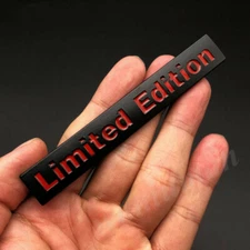 3D Metal Black Limited Edition Car Trunk Rear Side Emblem Badge Decals Sticker