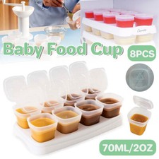 8X Baby Food Storage Freezer Box Snack Containers Frozen Supplementary Meals AU