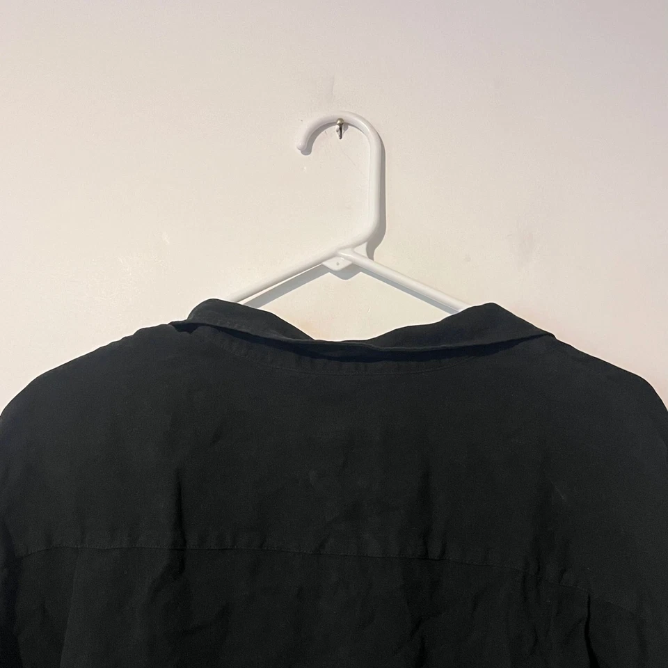 Cutter Buck Mens Silk Shirt Size XL Charcoal Black San Antonio Spurs Logo - Image 4 of 4