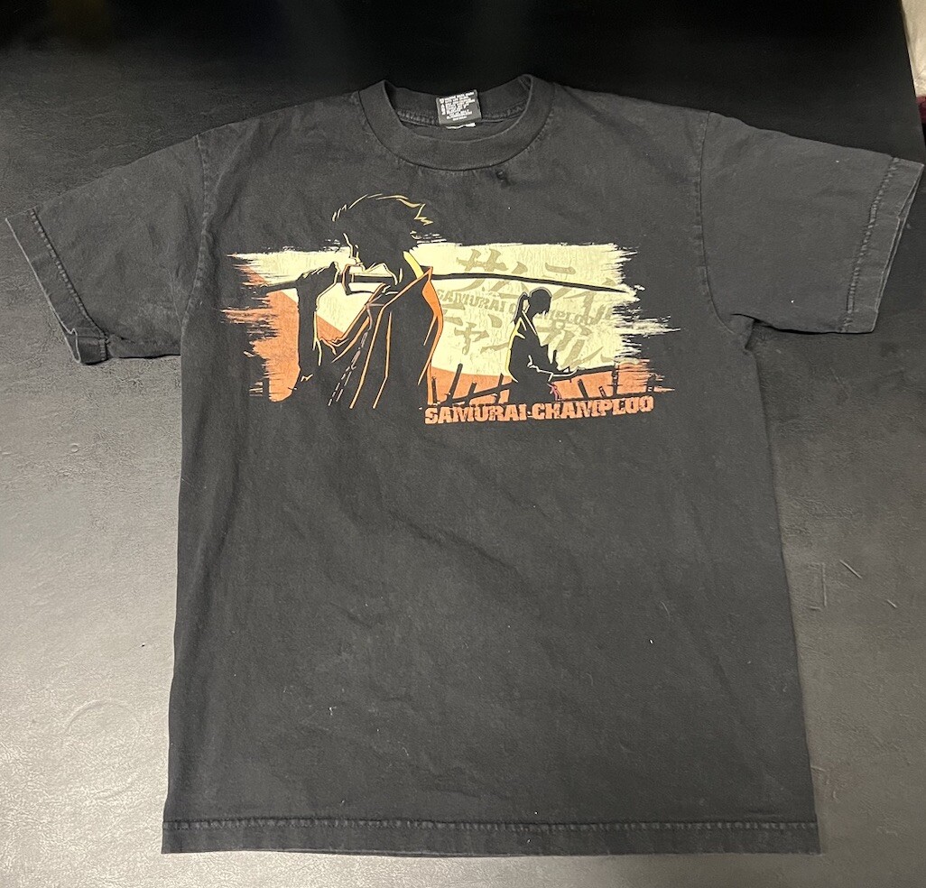 Vintage Y2K Anime T-Shirt Tee Samurai Champloo Adult Medium ODM