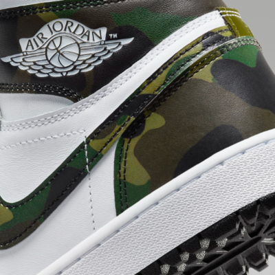 Nike Air Jordan 1 G Golf Shoes 'Camo / Region Green' (DQ0660-300
