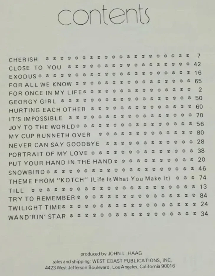 Vtg Sensational Roger Williams Book Sheet Music 19-Song Piano Solo 88-Pg 70’s PB - Image 3 of 4