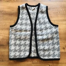 MONARCA Alpaca Wool Vest Vtg Equestrian Horse Rodeo Cowboy Women’s Size XL Peru