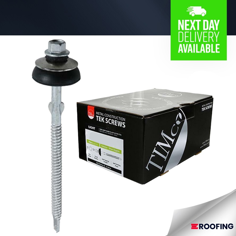 Timco Metal Construction Fibre Cement Screws - Hex -Self-Drilling- 6.3mm x 110mm