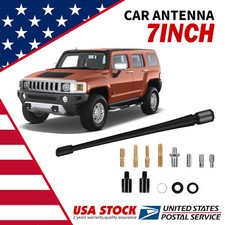7 Car Universal Antenna Radio Amfm Roof Mast Rubber Stubby New Black