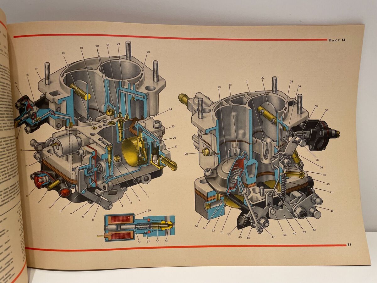 VINTAGE COLORFUL BOOK CAR MANUAL PARTS CATALOG FOR CAR VAZ VINTAGE COLORFUL BOOK CAR MANUAL PARTS CATALOG FOR CAR VAZ