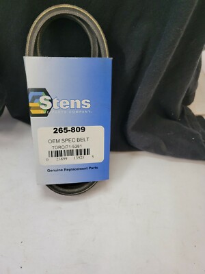 Stens 265-809 Keilriemen – Ersetzt Toro 71-5381, 71-5380, Länge 34-1/2 Zoll, 3/8 Zoll Breit