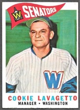 1960 Topps  #221 Cookie Lavagetto  Manager VG