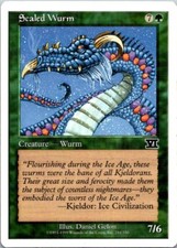Scaled Wurm Magic The Gathering Classic Sixth Edition Lightly played