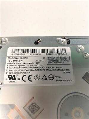 678-0611C Apple Super Multi DVD/RW  SATA for MacBook 15''  Model UJ8A8  A1286