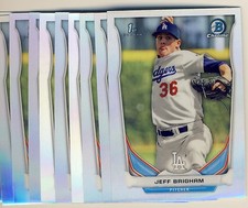 (27) 2014 Bowman Chrome Draft Refractor JEFF BRIGHAM Rookie LOT Dodgers DP66