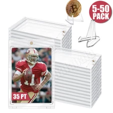 50Pack 35PT Magnetic Card Holder For One Touch Trading Sports Cards Protectors