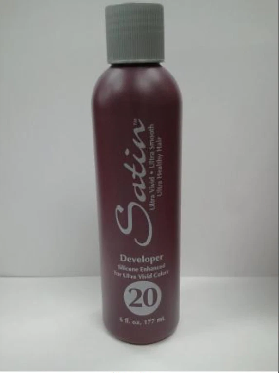 COLOR DE CABELLO SATINADO BASE de silicona desarrollador de peróxido 6 oz. Elige tu volumen Foto 2 de 4
