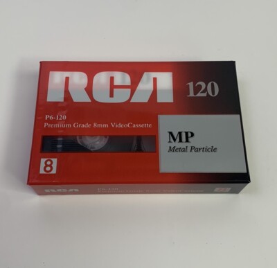 RCA Metal Particle MP 120  P6-120 Premium Grade 8mm Video Cassette - Rare