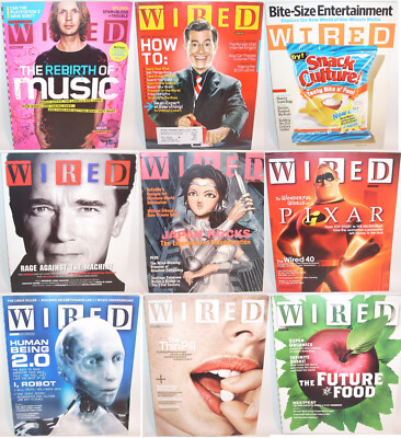 アート・デザイン・音楽 Wired Magazine Collection Wired Magazine [MULTI-LISTING] 2001 - 2007 Music Pop Culture Tech