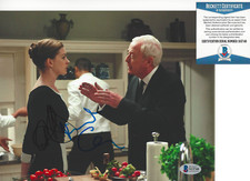 MICHAEL CAINE & ANNE HATHAWAY SIGNED THE DARK KNIGHT RISES 8X10 PHOTO COA BAS