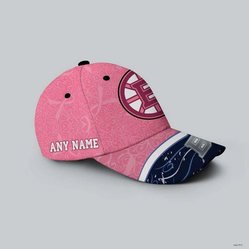 Personalized Boston Bruins Baseball Cap Hockey Fights Against Cancer Gift