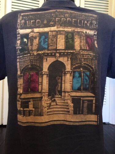 Vintage 1988 Led Zeppelin Physical Graffiti Promo Shirt Size Medium / Large Rock - Picture 1 of 5