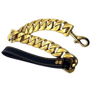 gold plated dog chain